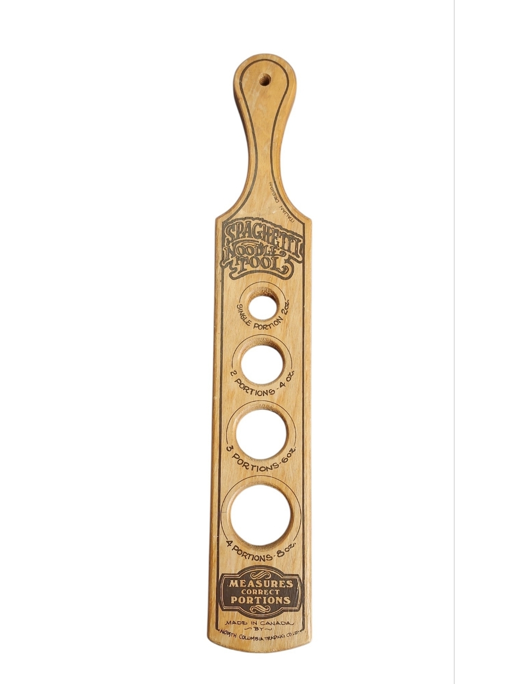 Spaghetti Noodle Tool Wooden Pasta Portioner - Natural Wood